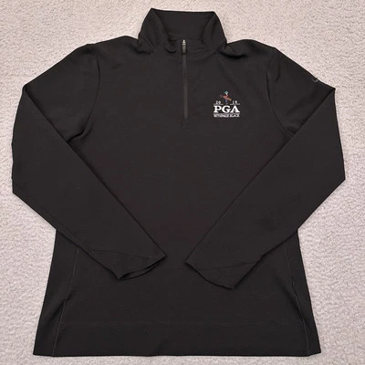 Pullover Nike Dri-Fit UV 1/4 cremallera para mujer mediano 2019 PGA Bethpage negro golf Foto 1 de 4