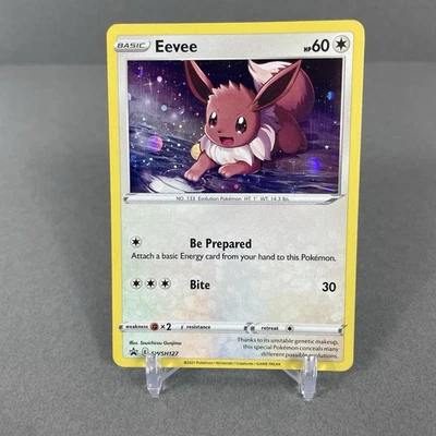 Eevee SWSH127 SWSH: Sword & Shield Promo Cards Holo SWIRL Pokemon NM #2 - Image 1 of 3