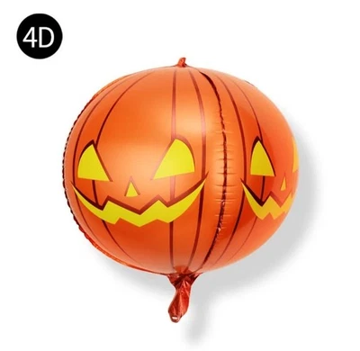 4 globos de papel de calabaza 4D grandes relleno de aire decoración regalos de Halloween Foto 1 de 3