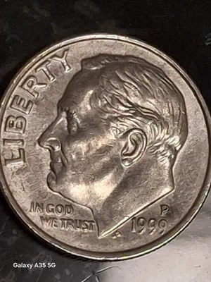 1999 P Roosevelt Dime - FS - Great Opportunity - Free Shipping - Nice Coin - Image 1 of 4