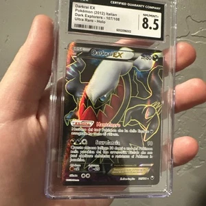 2012 POKEMON DARK EXPLORERS DARKRAI EX #107 ULTRA RARE CGC 8.5 ITALIAN 🔥 - Picture 1 of 8