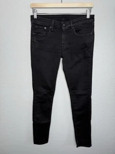 R13 Damen Jeans Skinny Stretch Größe 27 Schwarz Low Rise Made in Italy - Bild 1 von 12