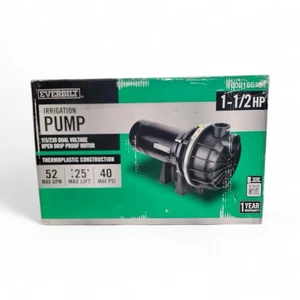 Everbilt Lawn Irrigation Pump Plastic 1-1/2HP Open Box - Picture 1 of 1