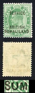 Somaliland SGO6c KEVII 1/2a Variety SUMALILAND Fresh M/M Cat 120 pounds - Picture 1 of 1
