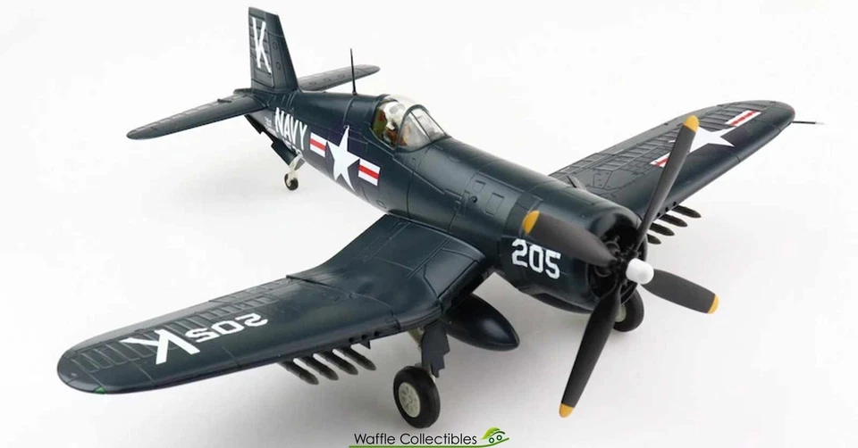 1:48 Hobby Master United States Navy F4U Corsair White 205 85297 HA8224 Airplane - Image 1 of 1