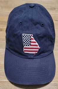 Atlanta Braves '47 Heritage Front Clean Up Adjustable Hat Navy American Georgia  - Picture 1 of 7