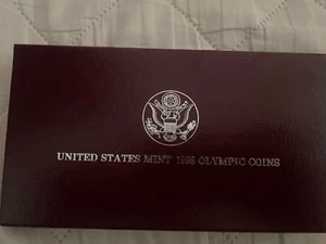 1988 S UNITED STATES US Olympics Seoul Korea Proof SILVER Dollar Coin NGC i97839 - Picture 1 of 4