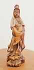 Vintage China Carved Bakelite Figurine Kwan-Yin Guanyin Bodhisattva Buddha