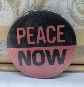 Vintage Vietnam Anti War Peace Now Pinback Button Pin - Picture 1 of 3