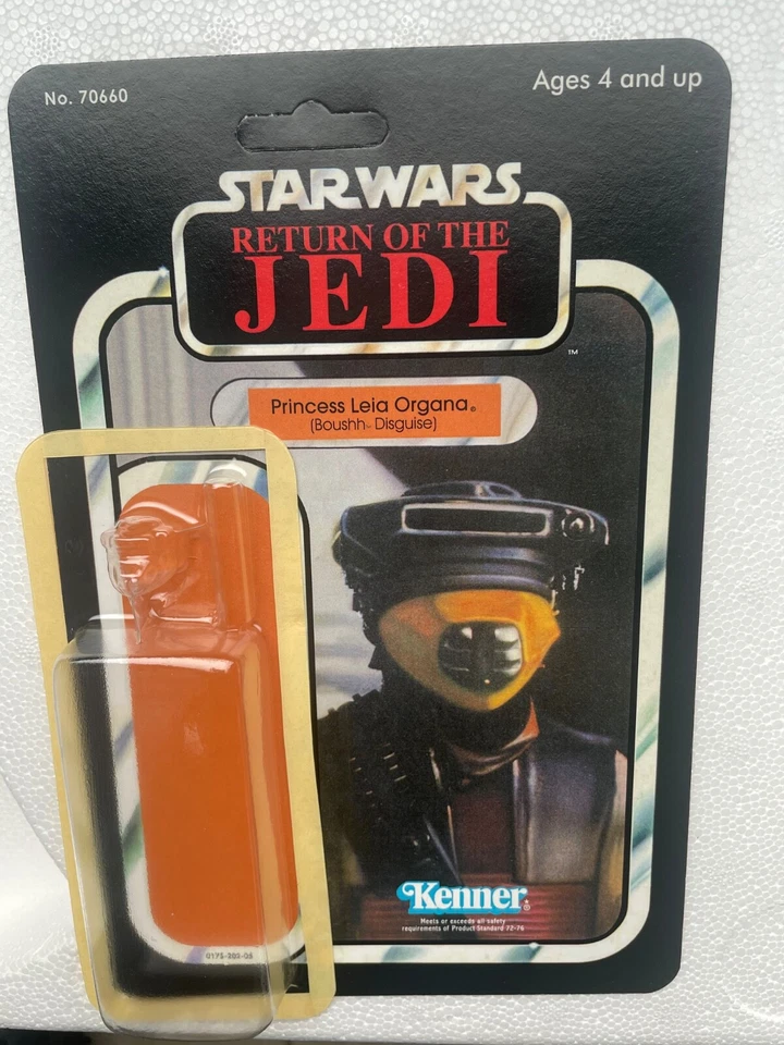 Vintage Star Wars MOC. Prune Face. ROTJ 77 Back. Kenner. Punched. AFA 80