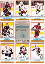 2009-10 OPC O-Pee-Chee Retro Ottawa Senators Complete Team Set (20)