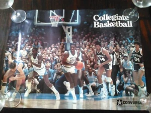 Micheal Jordan Converse Poster North CarolinaTar Heels early to mid 1980’s - Picture 1 of 3