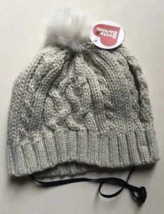 Boots & Barkley Cream Beanie Option Stocking Dog Pom Hat L/XL - NEW Fast Ship! - Picture 1 of 5