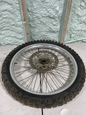 1999 Yamaha WR400F — оригинальная ступица обода переднего колеса в сборе — запасное колесо Wr 400 с диском - Изображение 1 из 4