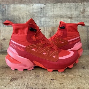 Salomon Cross Low MM6 Women's Size 6.5 Maison Margiela Fiery Red Tea Rose NEW - Picture 1 of 13