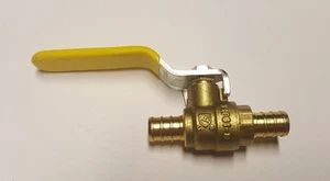 1 PIECE 1/2" PEX BRASS SHUT OFF BALL VALVE FULL PORT (LEAD-FREE) - Picture 1 of 1