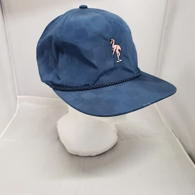 Divertida gorra/gorra de flamenco, azul con bordado rosa ajustable con correa gorra de béisbol Foto 1 de 4