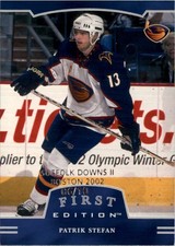 2002-03 BAP First Edition Boston Suffolk Downs #65 Patrik Stefan /10