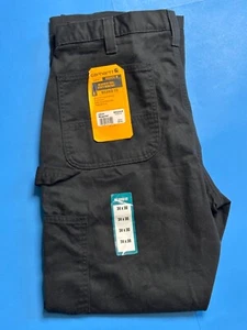 New Carhartt 34 x 30 Relaxed Fit Twill Utility Work Pant Black Carpenter - Picture 1 of 1