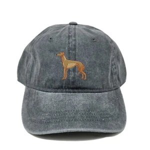 Greyhound dog embroidered dad hat, dog embroidered baseball cap, dog lover gift - Picture 1 of 14