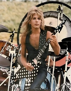 Póster fotográfico Randy Rhoads Ozzy Osbourne 1982 ¡En vivo! Fotografía - Imagen 1 de 1