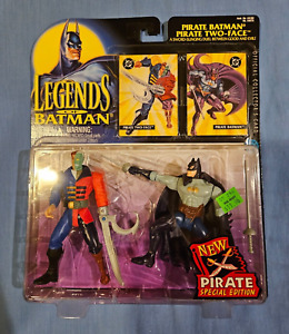 Kenner Legends of Batman Pirate Batman and Pirate Two-Face Action Figures MOC