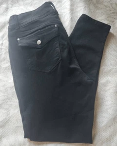 P9 Angels Forever Young schwarze lässige kurvige Skinny Hose - Bild 1 von 7