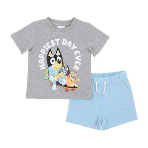 Bluey Boys Toddler Outfit 2T 3T 4T 5T T Shirt Short Set Tee Disney Dog Bingo NWT - Picture 1 of 3