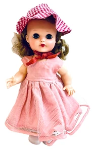 Eegee 1950s Lil Susan 10.5" Jointed Bent Knee Walker Doll In Original Outfit - Picture 1 of 9