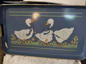 Vintage Japan Asahi Trading Company Nested Lacquerware 3 pc Serving Tray Set - Picture 1 of 8