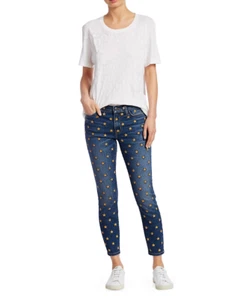 NWT 29 $328 Current Elliott Ankle Skinny Stiletto Brenning Stars Med Wash Jeans - Picture 1 of 18