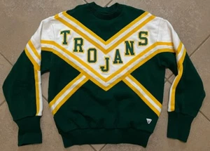Vtg Varsity Spirit Fashions USC Trojans Cheer Sweater Size 44 Acrylic Mens XL - Picture 1 of 6