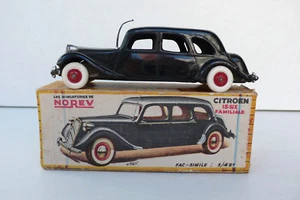 LES MINIATURES DE NOREV  CITROEN 15-SIX TRACTION AV  CHASSIS MÉTAL 1954 BON ÉTAT - Picture 1 of 10