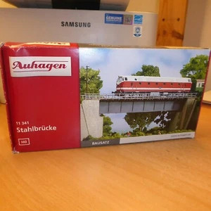 Auhagen 11341 For H0 + TT Kit Steel Bridge Neuwertig, Unbuilt In OVP - Picture 1 of 4