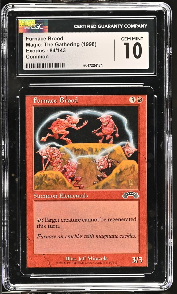 FURNACE BROOD Exodus CGC 10 Gem Mint Vintage MTG [Nostalgium] - Image 1 of 2