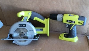 RYOBI 18V P501G Cordless 5-1/2” Circular Saw W/ P271 Drill W/ Bag "No Battery" - Picture 1 of 7