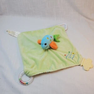 Stephan Baby Fish Lovey Security Blanket With Teether Rattle - Picture 1 of 11