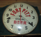 Vintage Original Fort Pitt Special Beer Ohio Advertising Display Lighted Clock