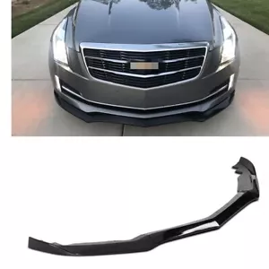3pcs Front Spoiler Splitter Cover Trim For Cadillac ATS 2015-2018 Glossy Black - Picture 1 of 10