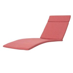 One Salem Outdoor Chaise Lounge Cushion by Christopher Knight Home - Red