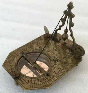 Sundial Compass Brass London Nautical Vintage Antique Compass Maritime Gift - Picture 1 of 5