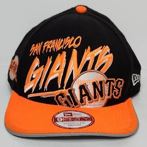 New Era 9Fifty Black Neon Orange MLB San Francisco Giants Snapback Wool Crown - Picture 1 of 12