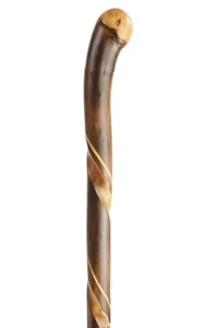 Chestnut Spiral Coppice Knob Handled Walking Stick - Picture 1 of 3