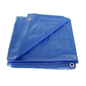 Hnfshop Blue Multi-Purpose Waterproof Poly Tarp Camping Tarpaulin, Size 4 x 6 - Picture 1 of 3