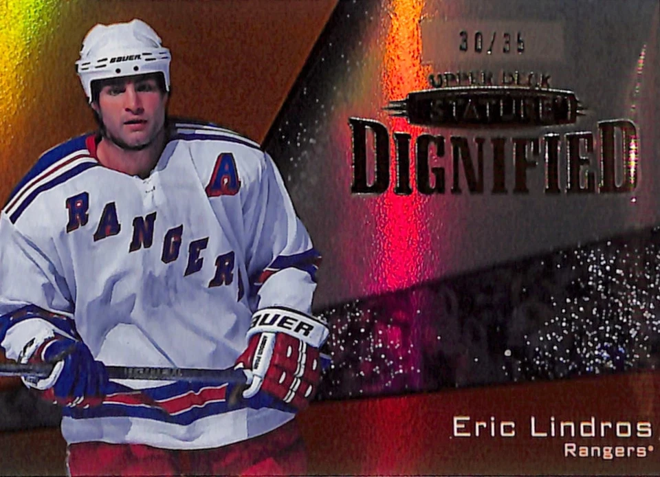 2022-23 Upper Deck Stature Dignified New York Rangers Eric Lindros D-12 /35 - Image 1 of 2