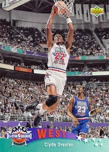 Clyde Drexler 1992 Upper Deck 18 Portland Trail Blazers Basketball Card - Picture 1 of 2
