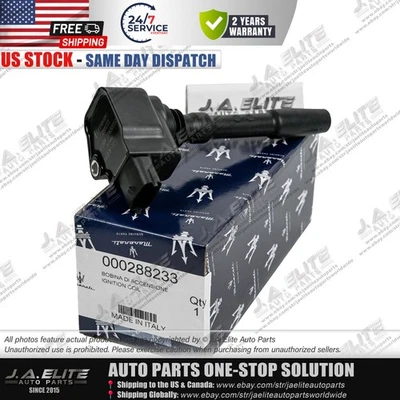 Genuine Ignition Coil for Maserati Ghibli Levante Quattroporte 288233 - Image 1 of 4