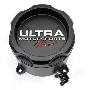 Ultra Xtreme Center Cap A89-9708SBX Black Logo 8-lug - Picture 1 of 7