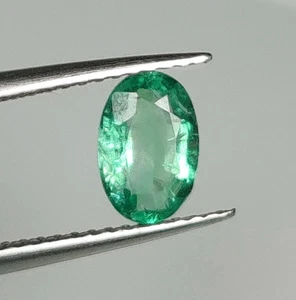 1.00 CT - Natural Zambian Emerald Nice Luster Green Gem Oval Shape - 9549 - Picture 1 of 3
