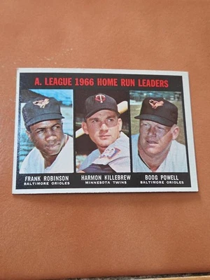 1967 Topps 1966 AL HR Leaders #243 Robinson Killebrew Powell envío gratuito  Foto 1 de 2